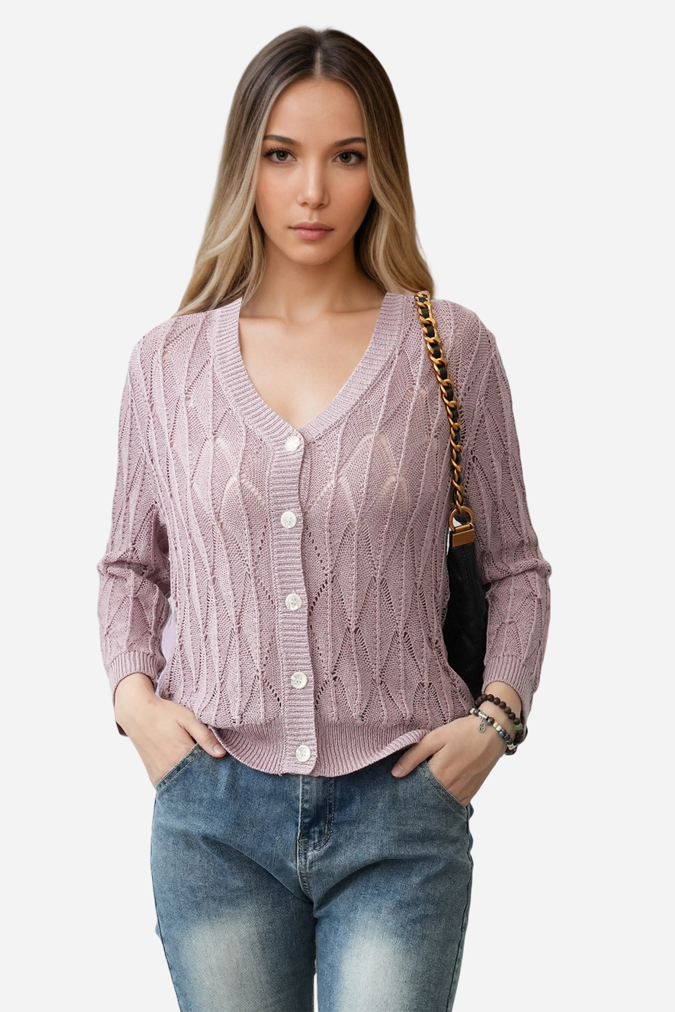 Crochet Sweater Cardigan Lightweight Summer