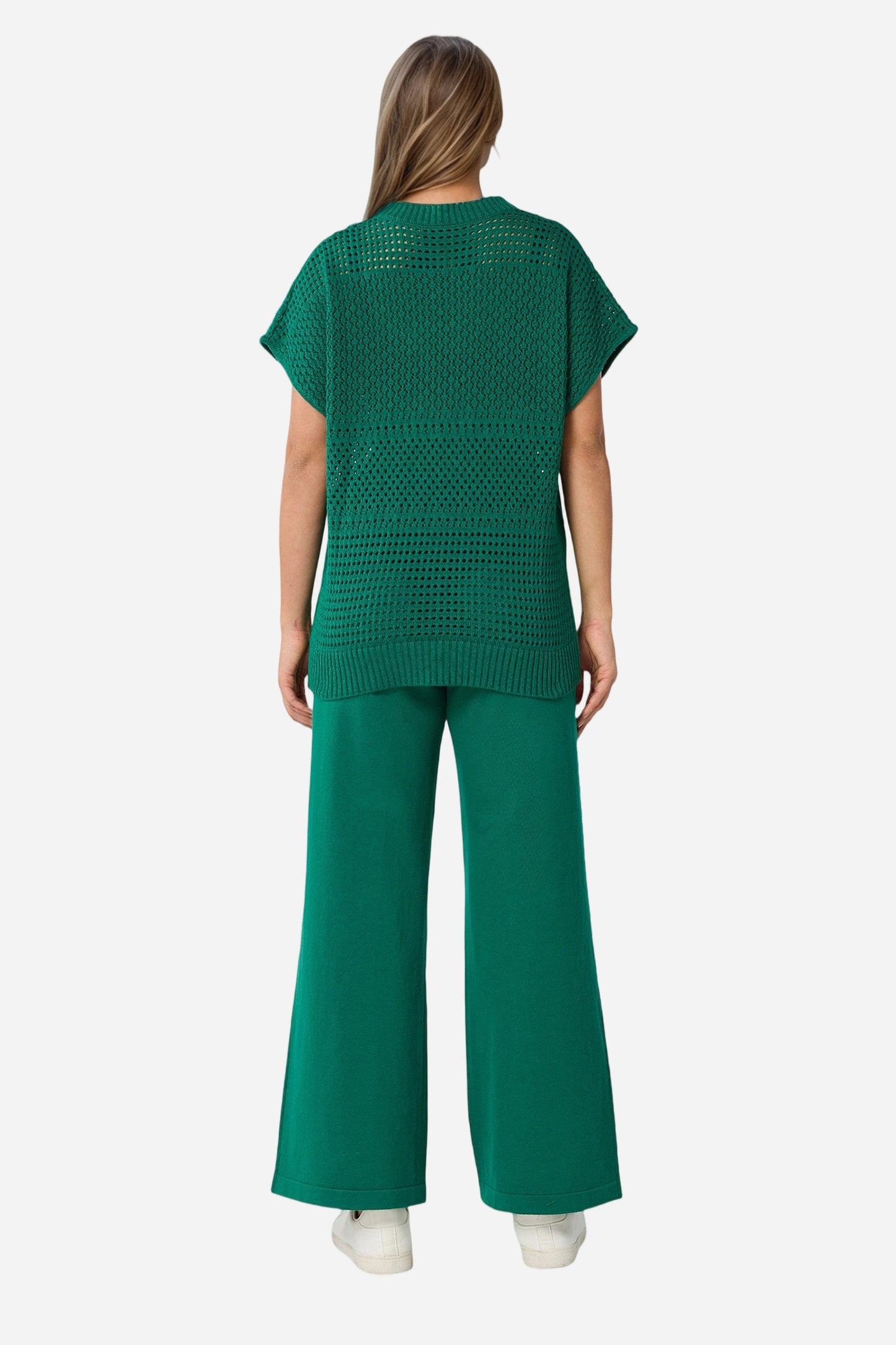 Crochet Cover-ups 2 Pieces Sleeveless Set