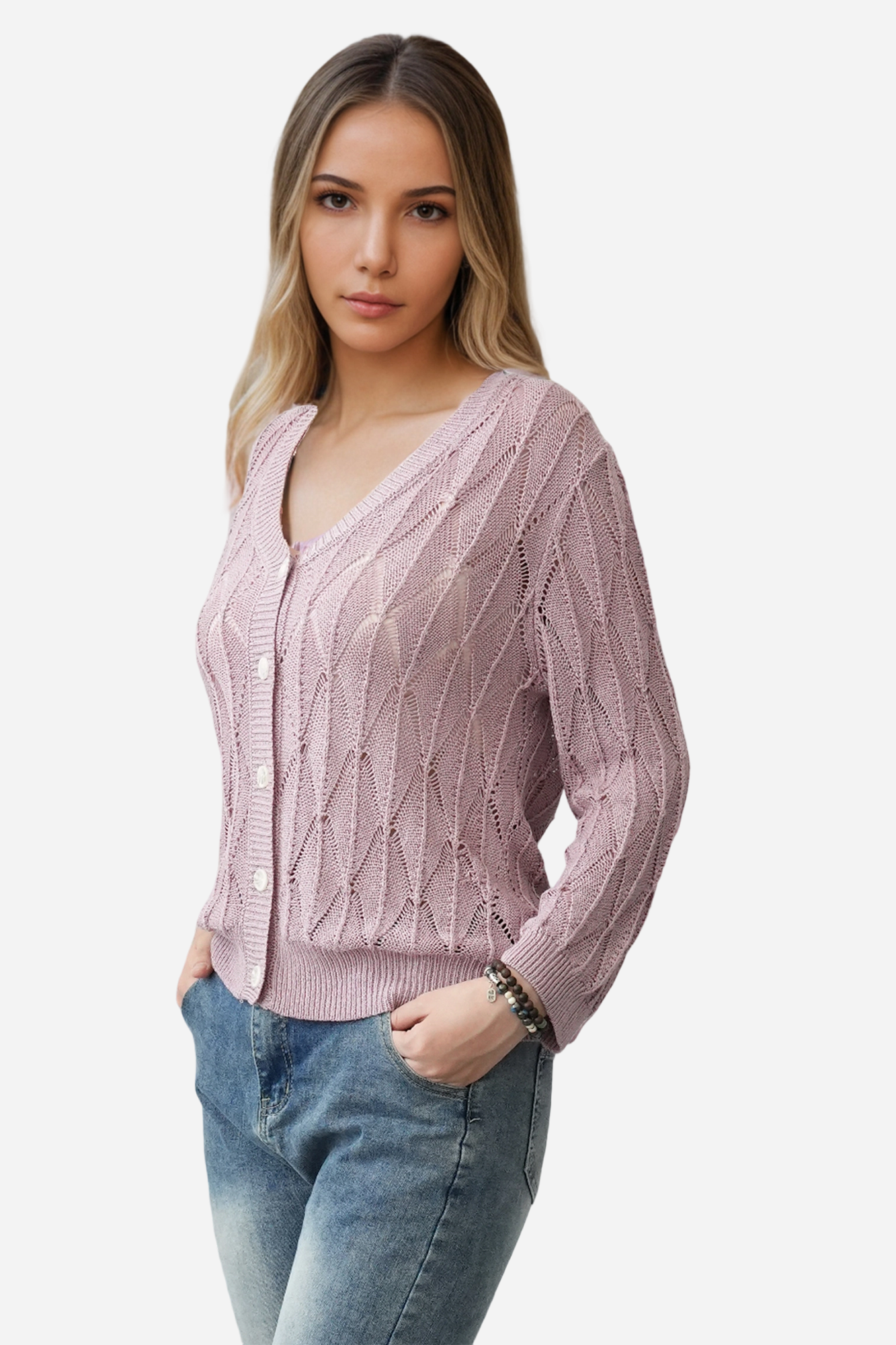 Crochet Sweater Cardigan Lightweight Summer