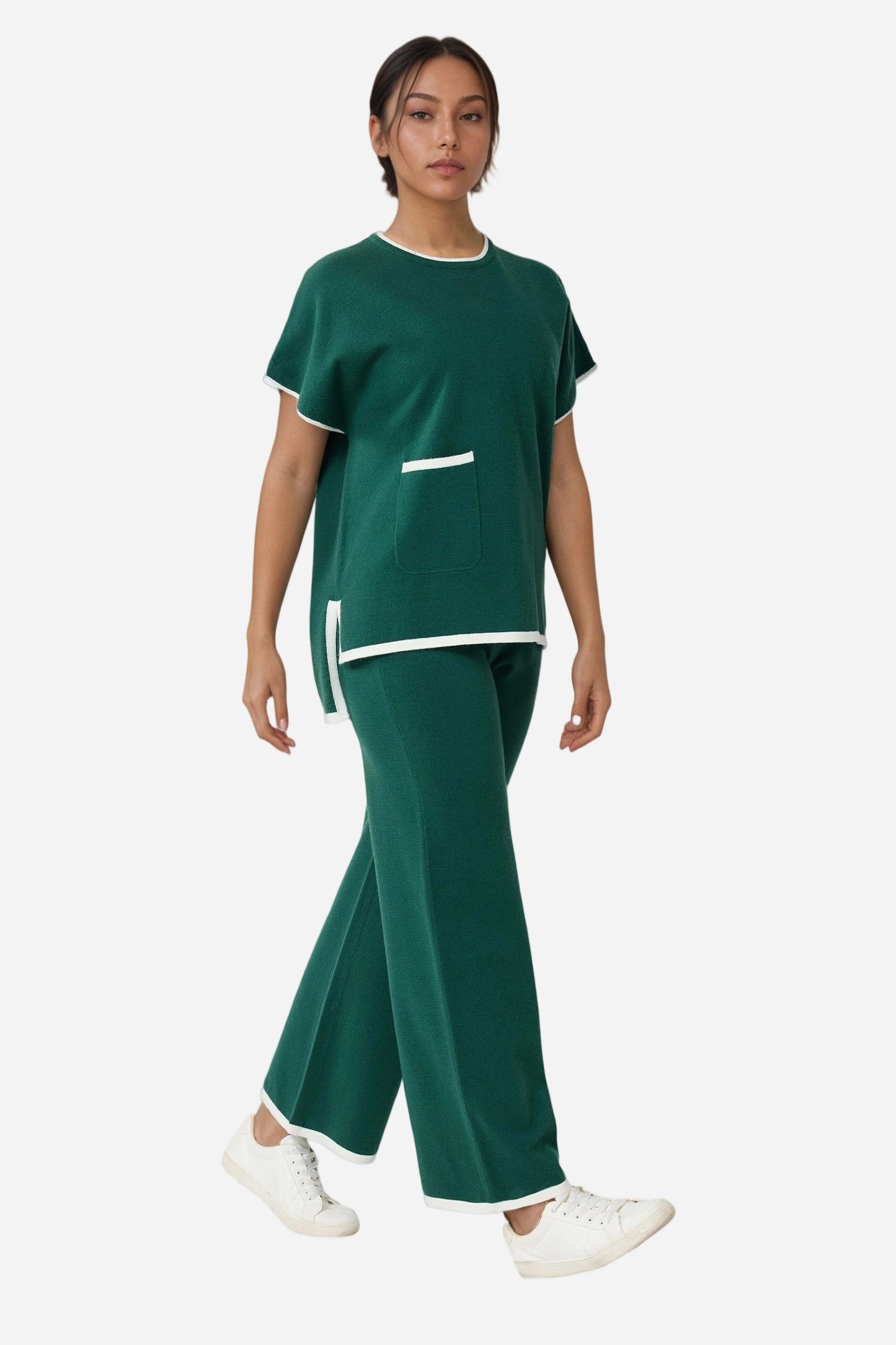 Womens Casual Chic 2 Piece Cotton Sets Outfits
