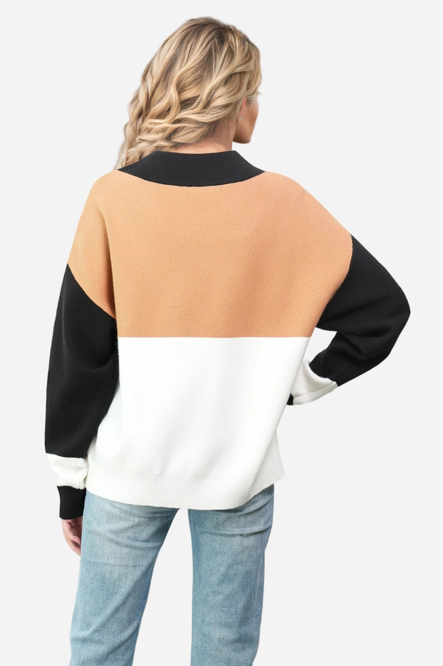 Striped Crew Neck Pullover Sweaters