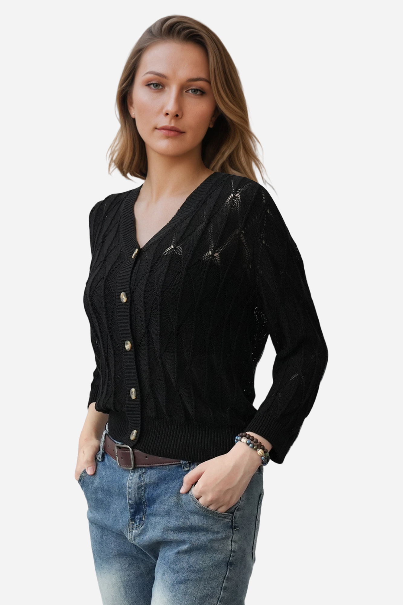 Crochet Sweater Cardigan Lightweight Summer
