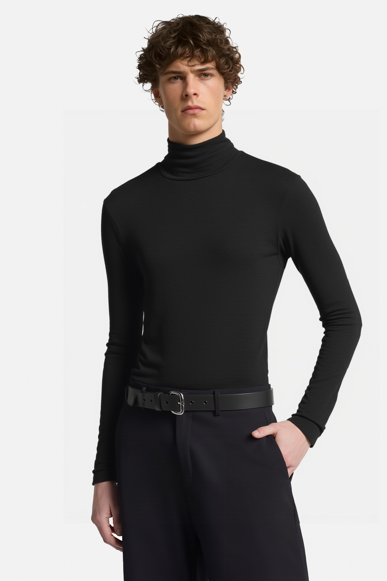 Casual Slim Fit Basic Tops Turtleneck Pullover Sweater