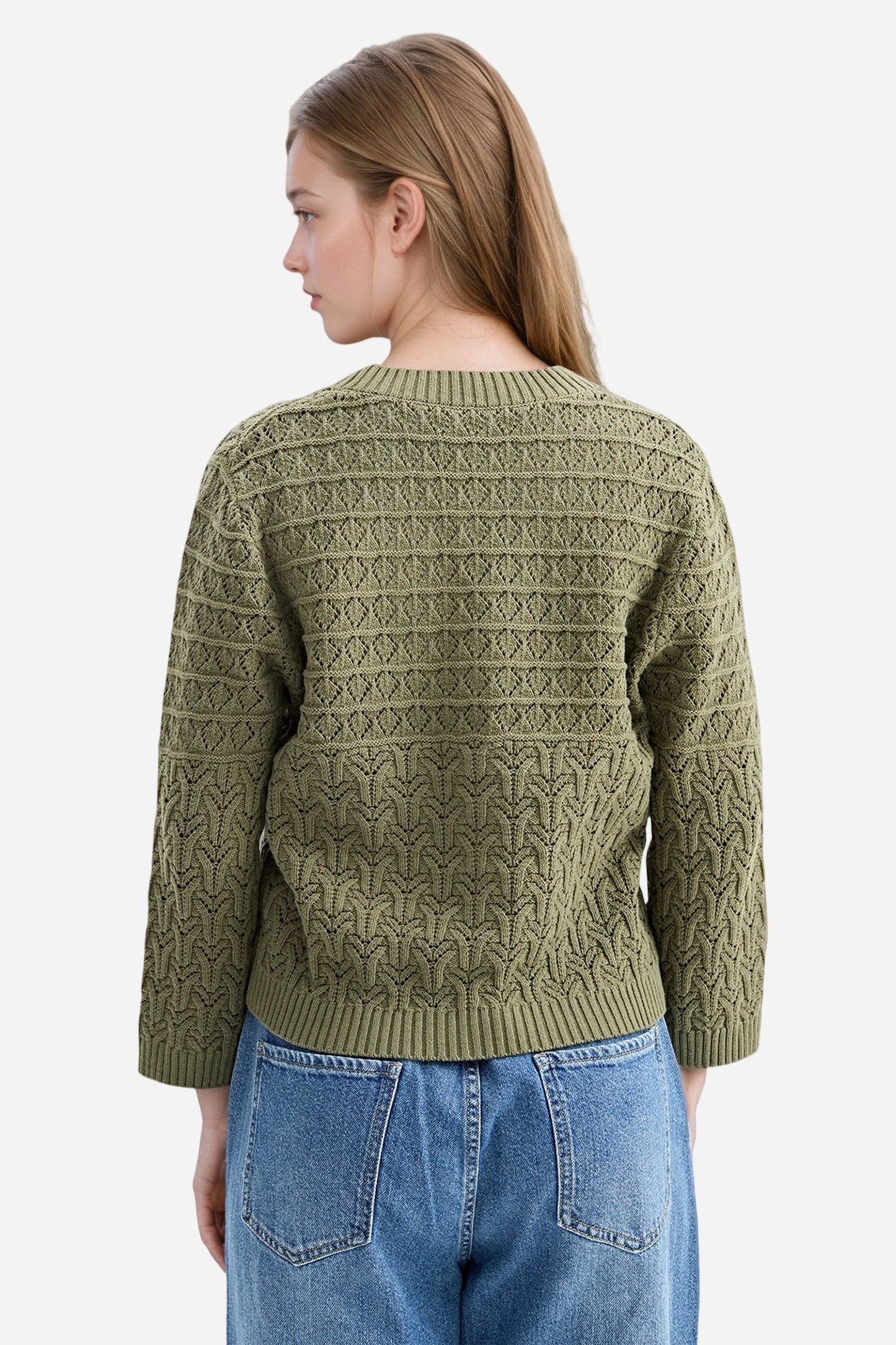 Cable Knit Cardigan Casual Long Sleeve Sweater