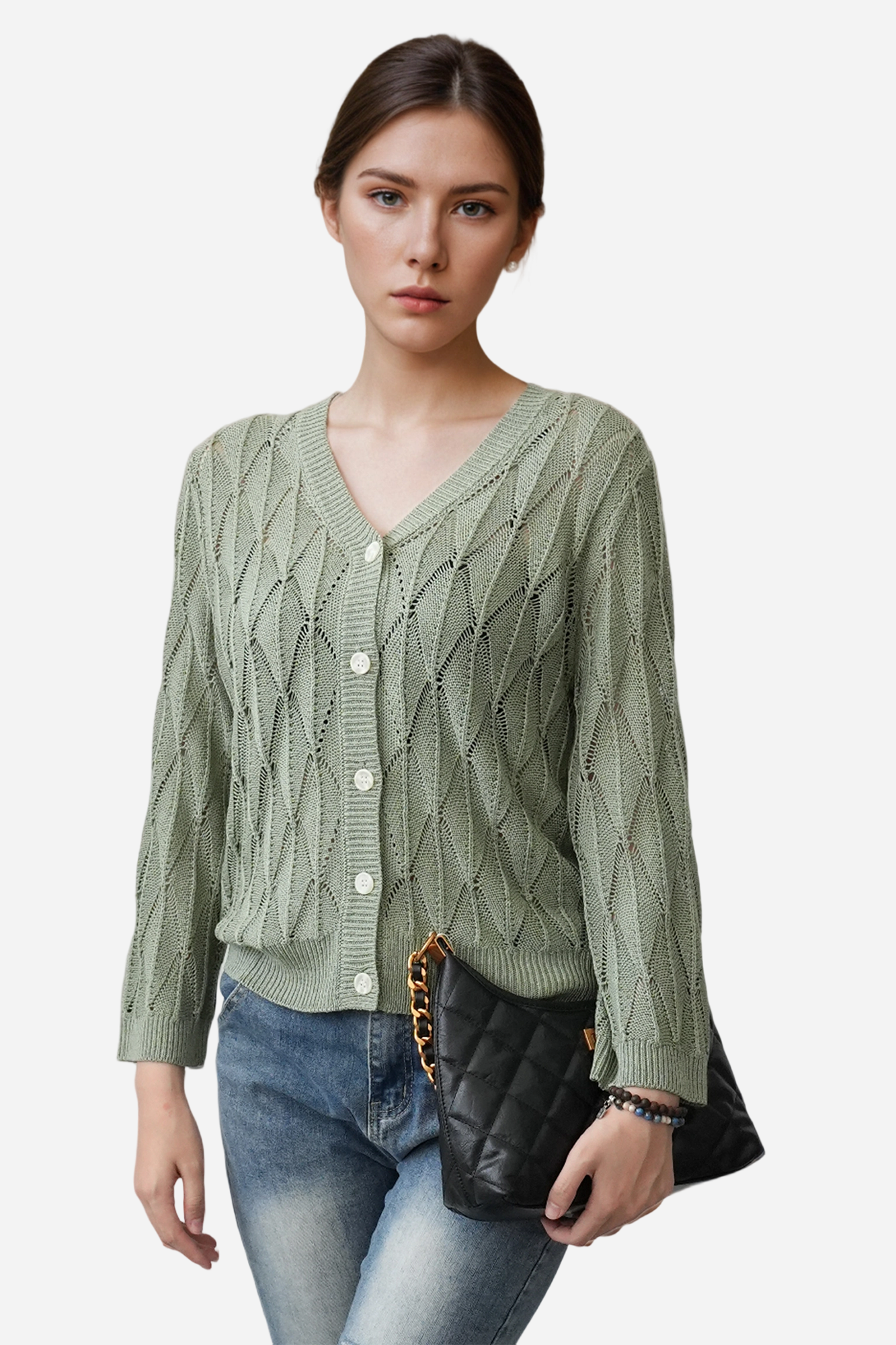 Crochet Sweater Cardigan Lightweight Summer