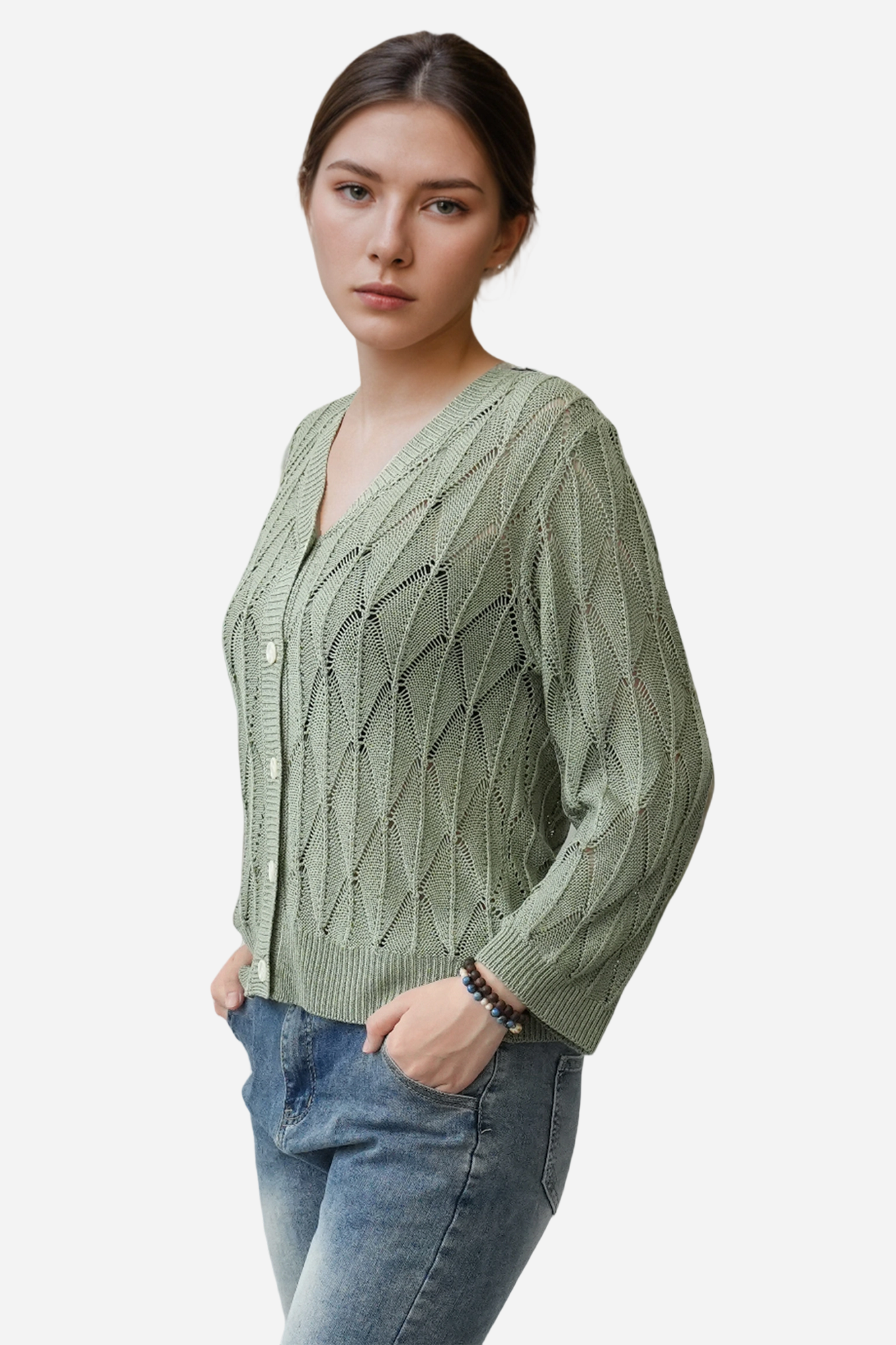 Crochet Sweater Cardigan Lightweight Summer