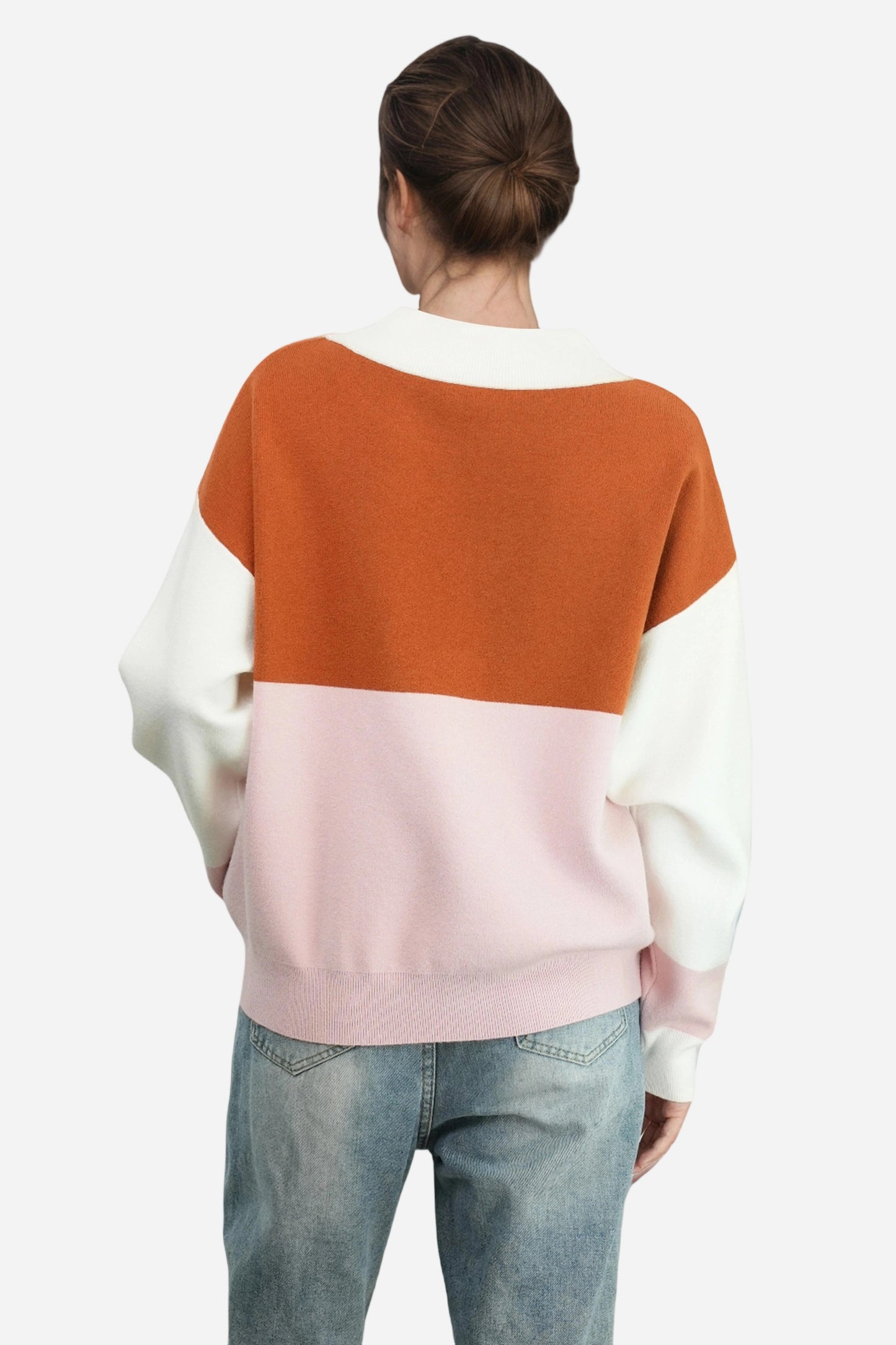 Striped Crew Neck Pullover Sweaters