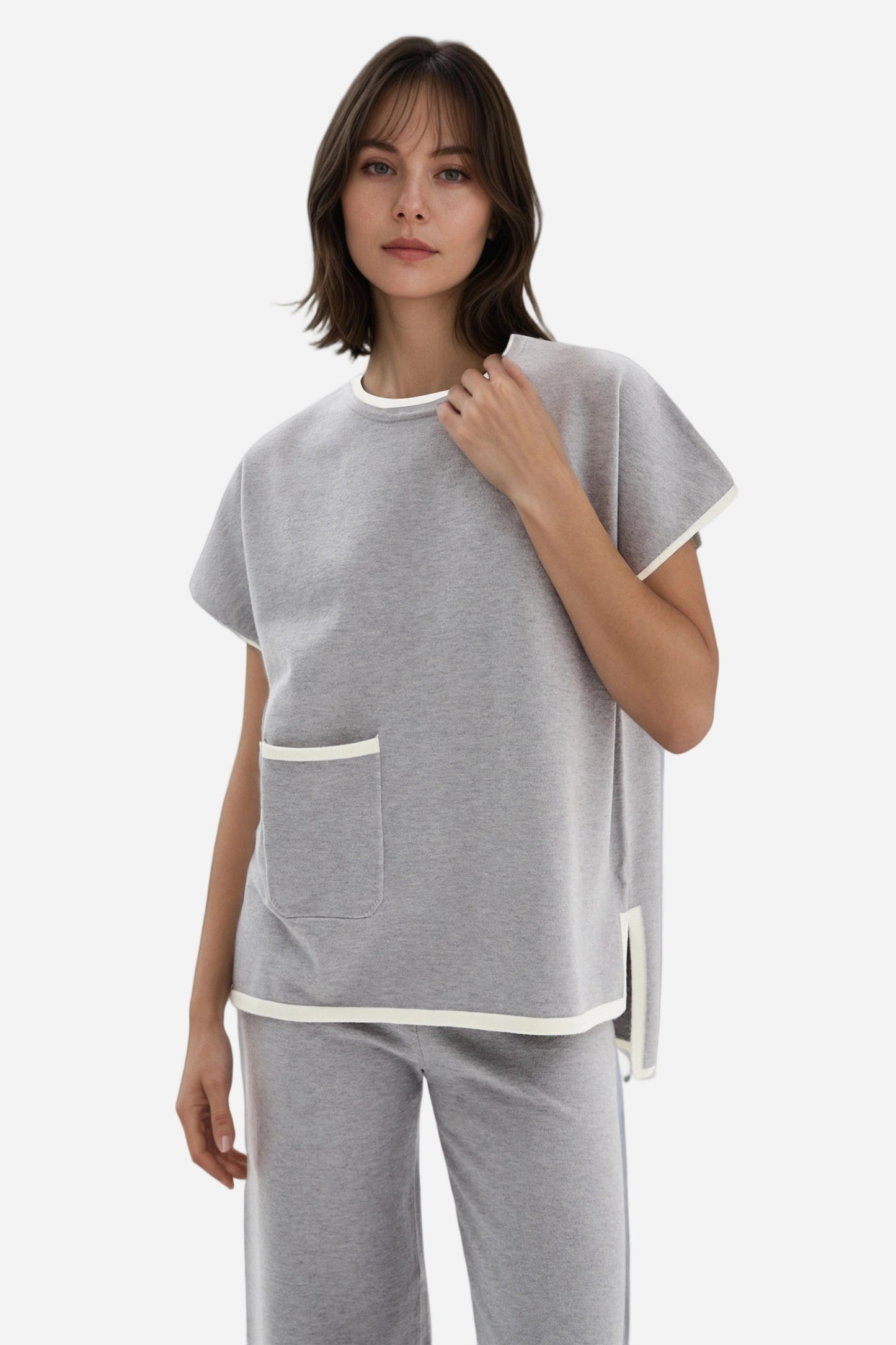 Womens Casual Chic 2 Piece Cotton Sets Outfits