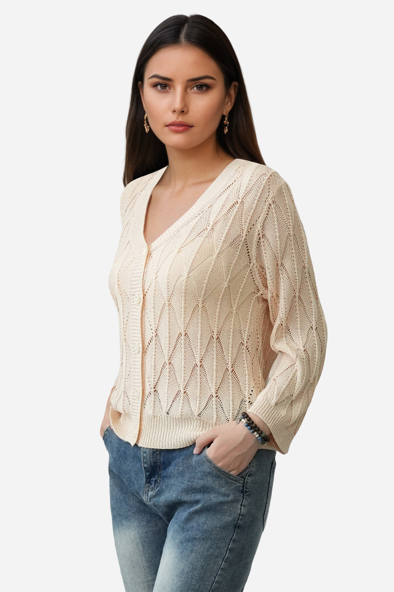 Crochet Sweater Cardigan Lightweight Summer