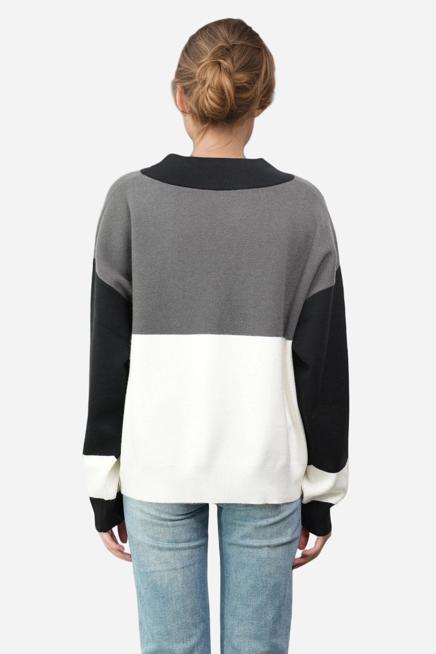 Striped Crew Neck Pullover Sweaters