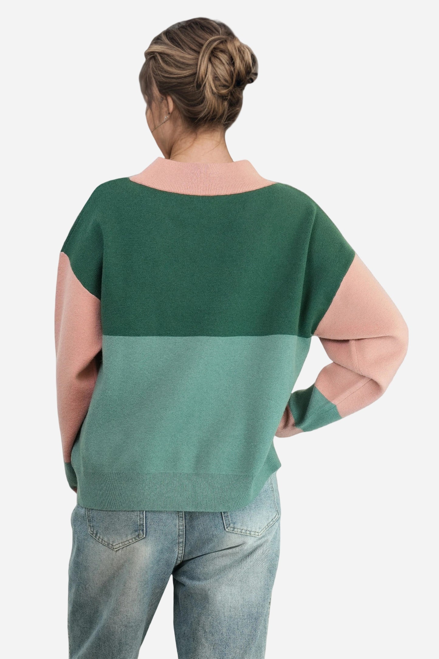 Striped Crew Neck Pullover Sweaters