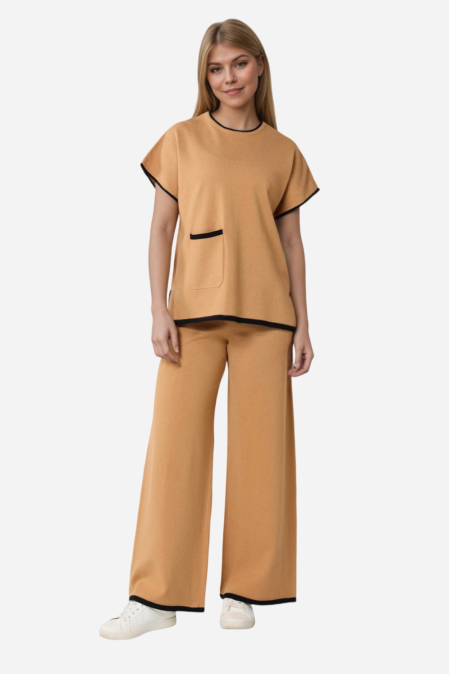 Womens Casual Chic 2 Piece Cotton Sets Outfits