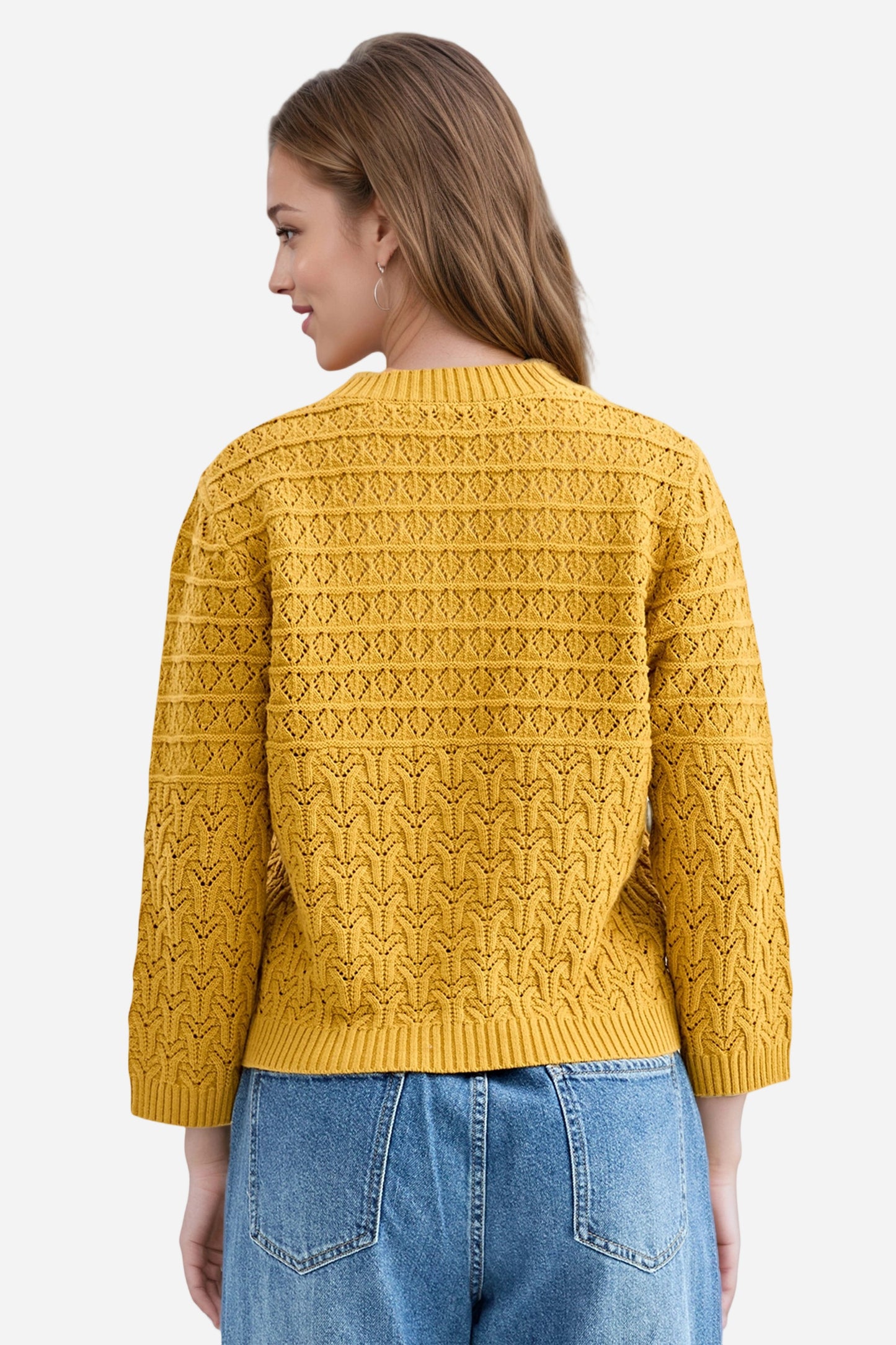 Cable Knit Cardigan Casual Long Sleeve Sweater