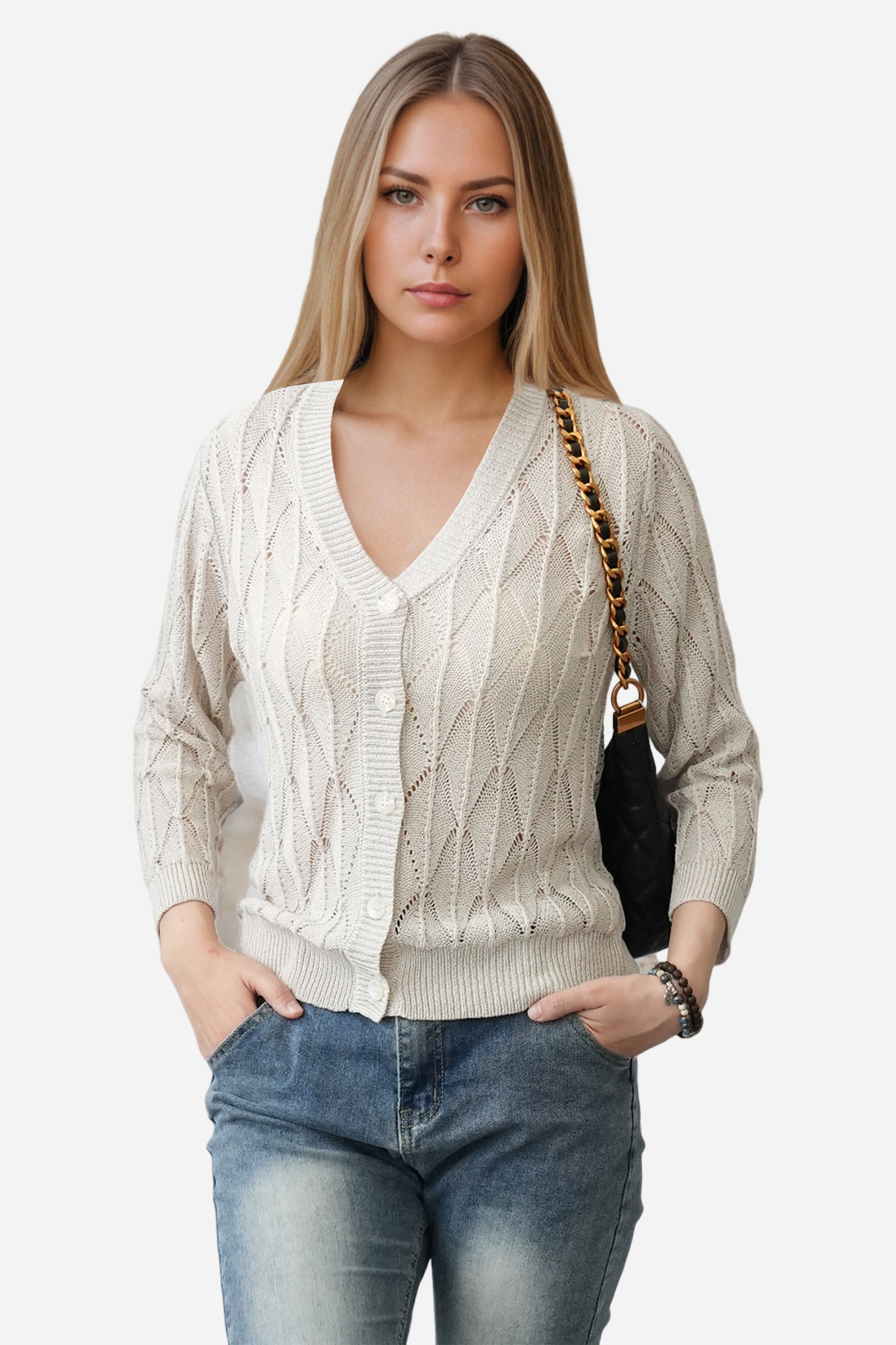 Crochet Sweater Cardigan Lightweight Summer