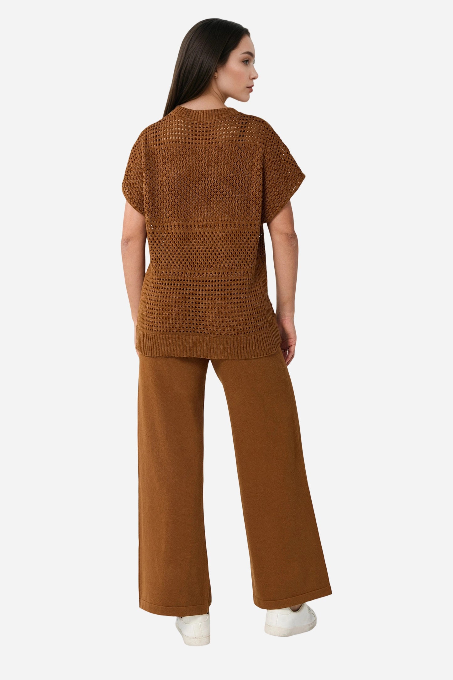 Crochet Cover-ups 2 Pieces Sleeveless Set