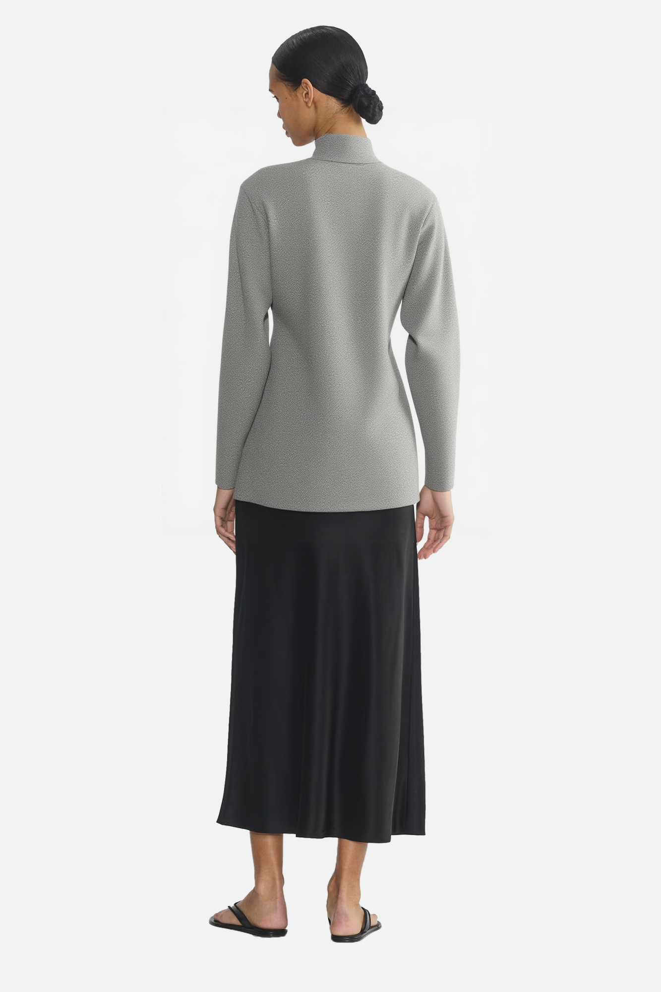 Refined Mock Neck Long Sleeve Top