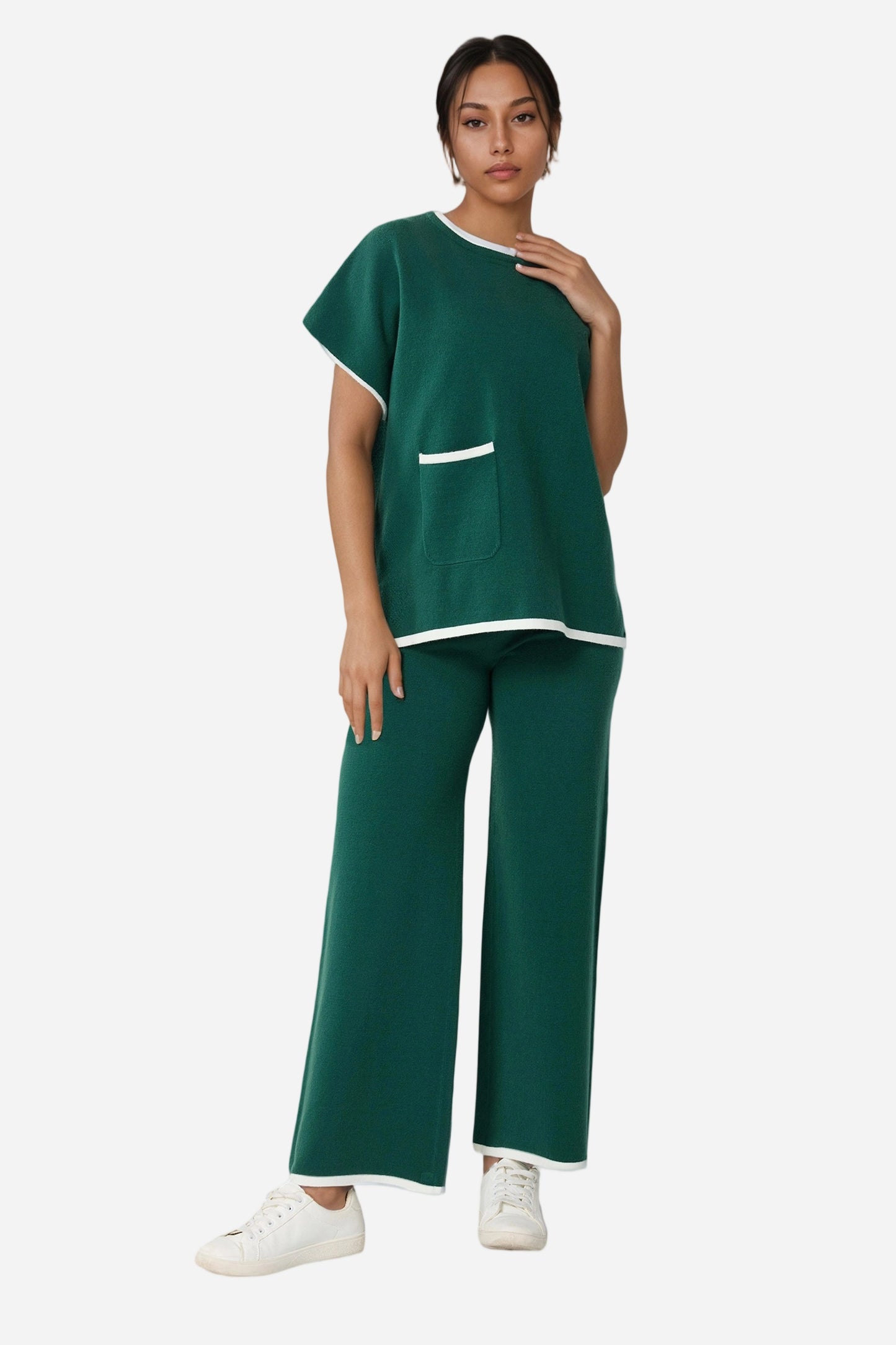 Womens Casual Chic 2 Piece Cotton Sets Outfits
