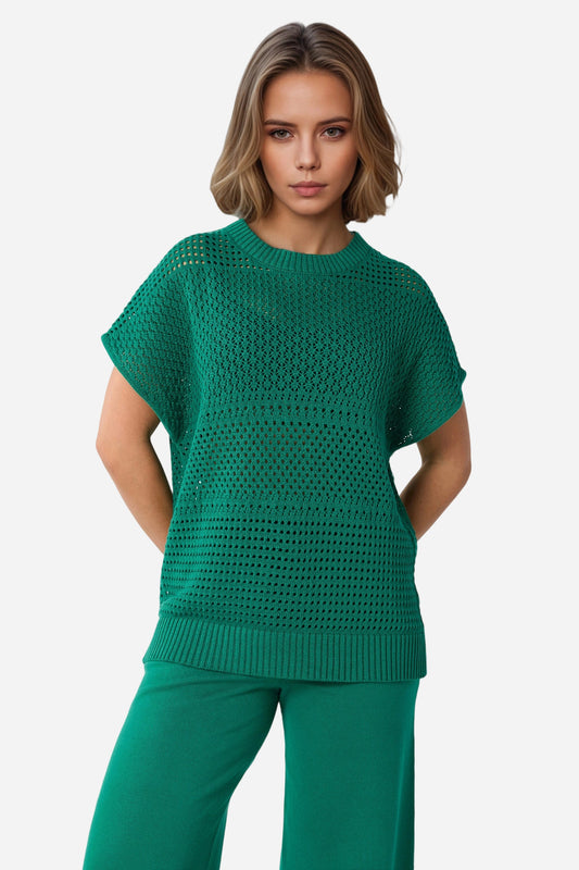Crochet Cover-ups 2 Pieces Sleeveless Set