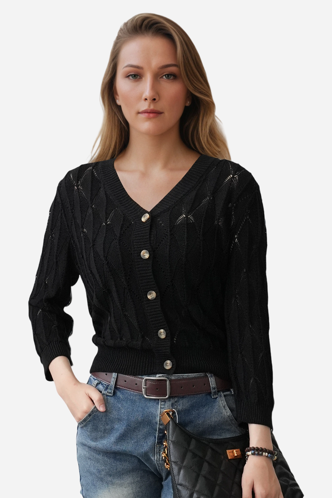 Crochet Sweater Cardigan Lightweight Summer
