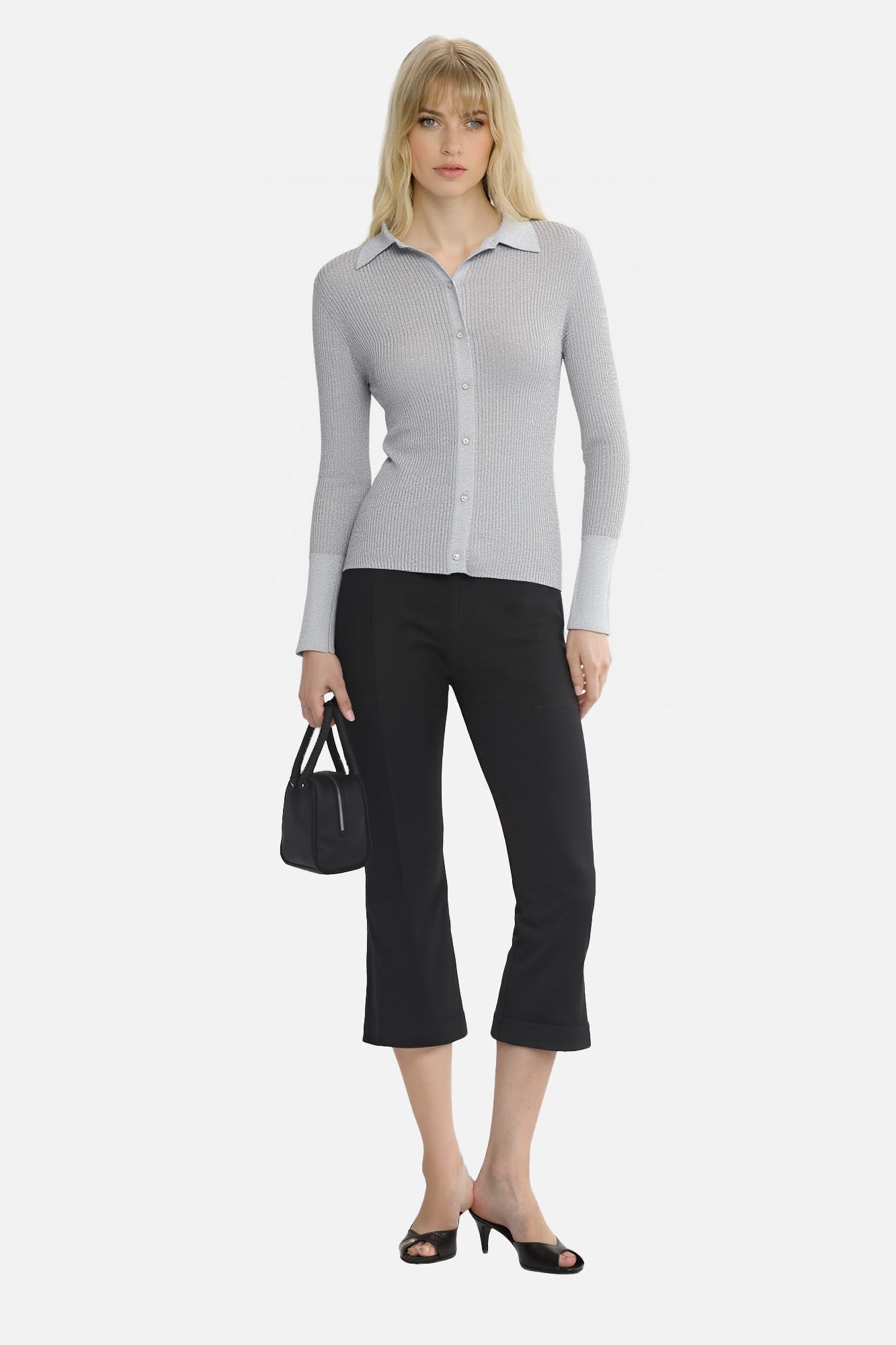Essentials Lightweight Crewneck Cardigan Sweater
