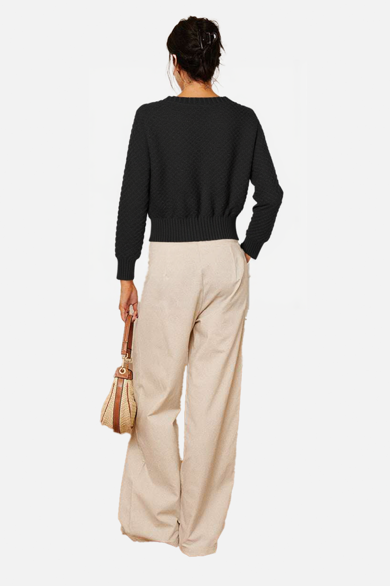 Button-Front Elegance Cardigan