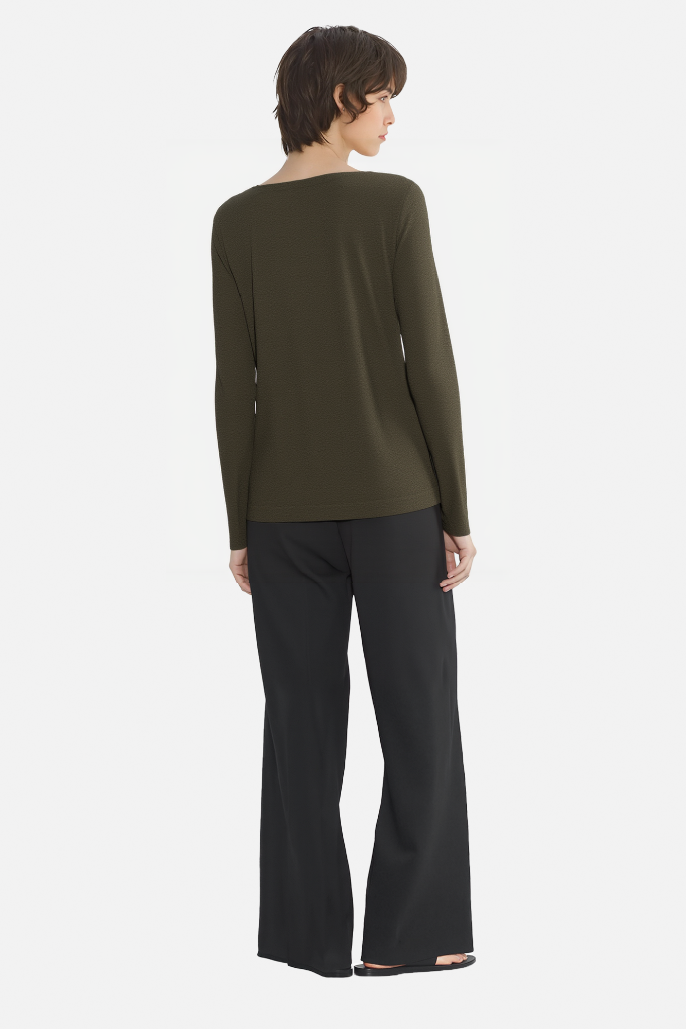 Essential Boat Neck Long Sleeve Top