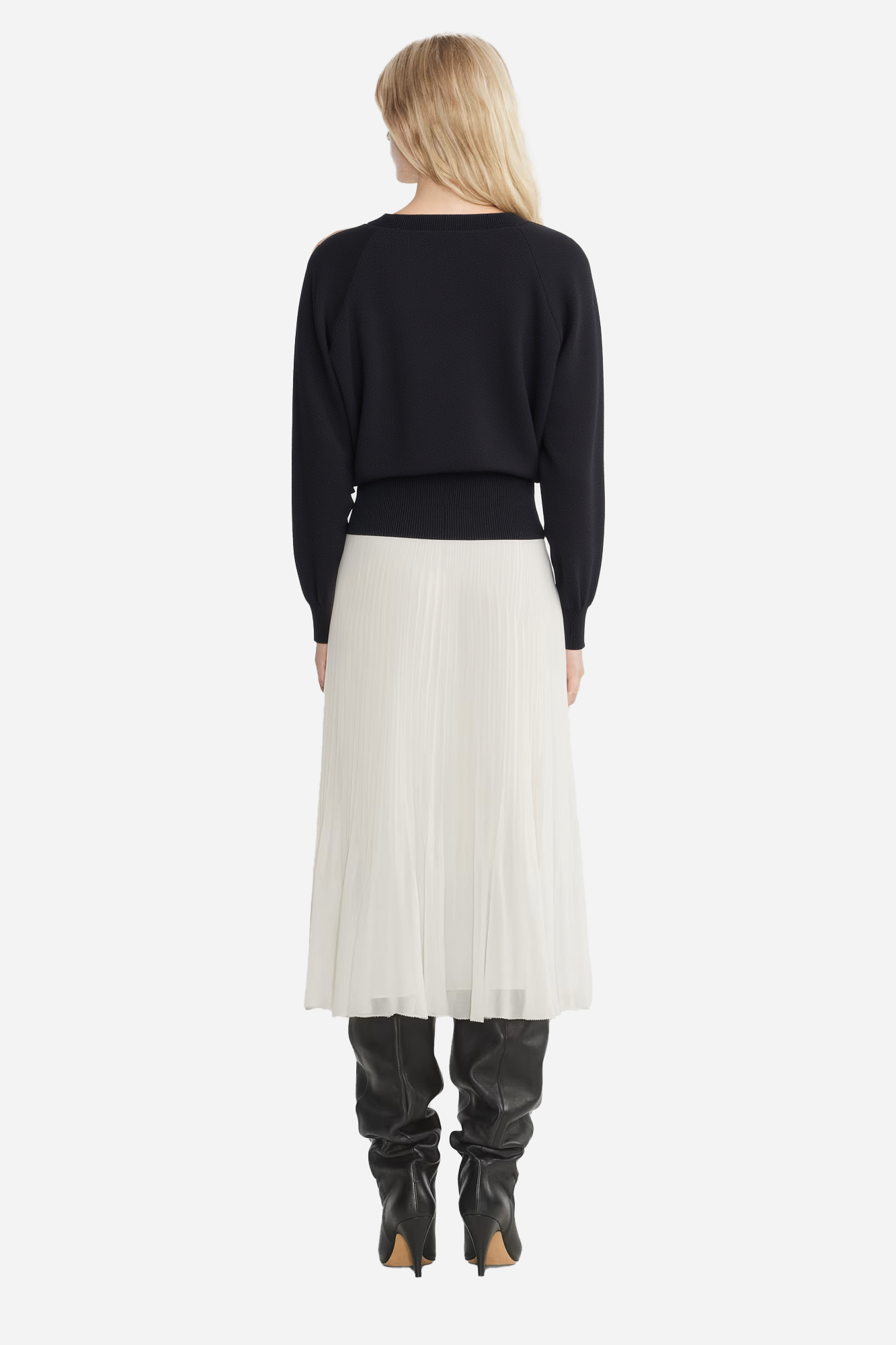 Classic Button-Front Cardigan with Deep V-Neckline
