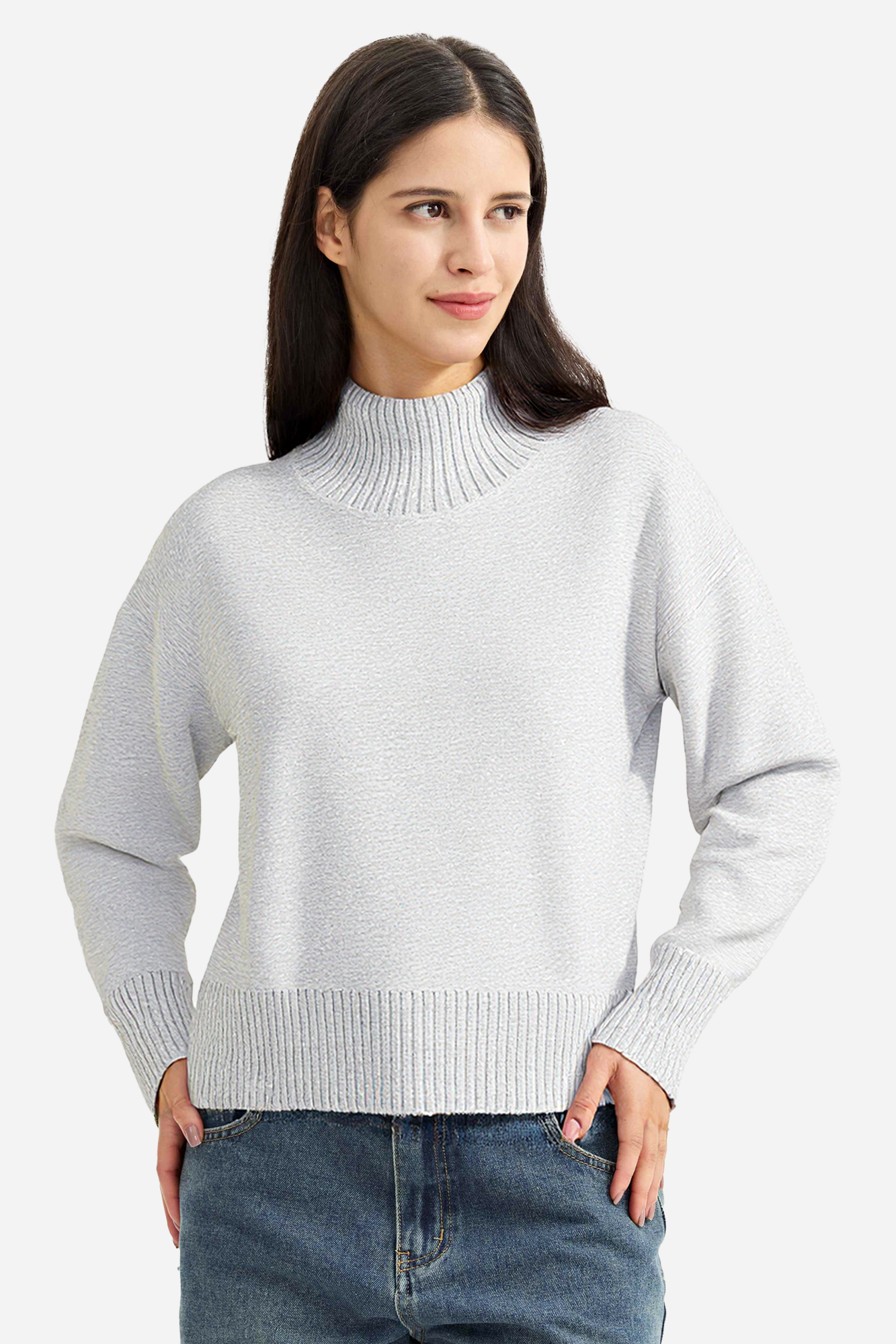 Cozy Oversized Turtleneck with Drop Shoulder